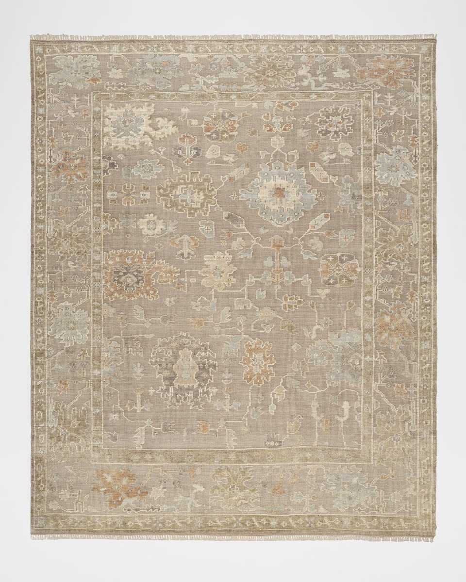 Whispers Taupe Hand-Knotted Rug, 8' x 10'